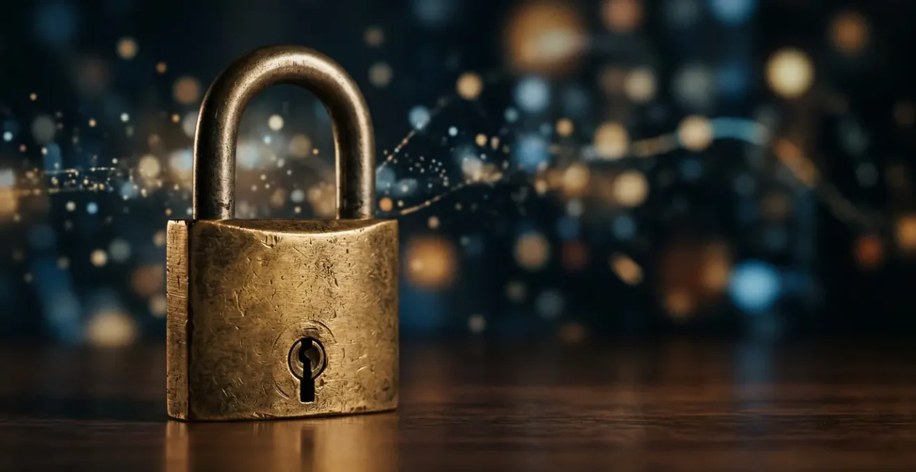 Cadenas de sécurité symbolisant le chiffrement HTTPS sur un site web vitrine