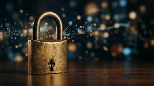 Cadenas de sécurité symbolisant le chiffrement HTTPS sur un site web vitrine