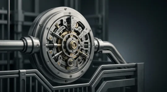 Représentation visuelle du concept de chiffrement de bout en bout pour la protection des secrets industriels