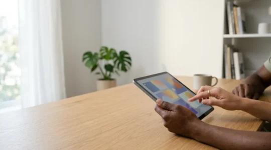 Interface numérique accessible avec indicateurs visuels de conformité RGAA pour services dématérialisés