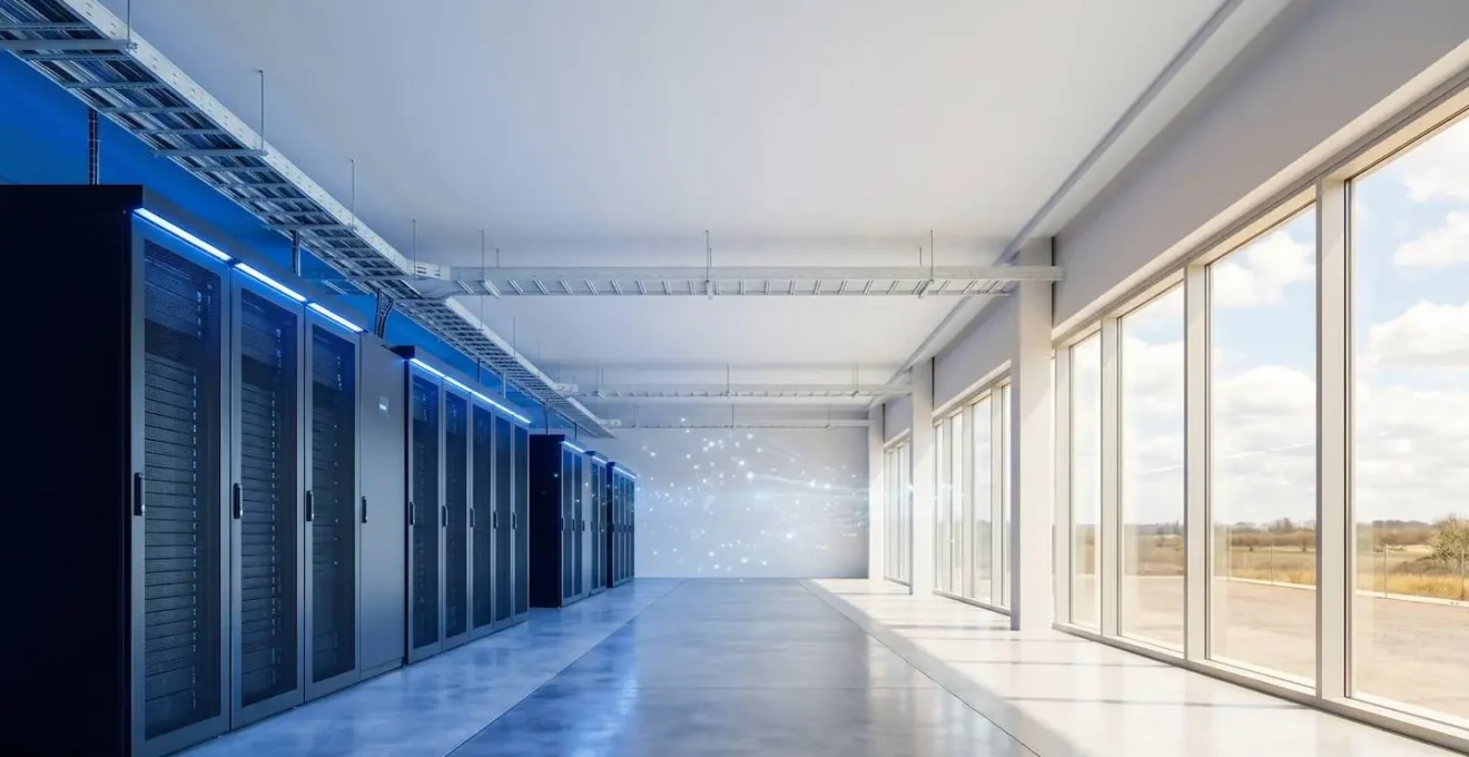 Infrastructure cloud hybride montrant la connexion sécurisée entre datacenter privé et cloud public