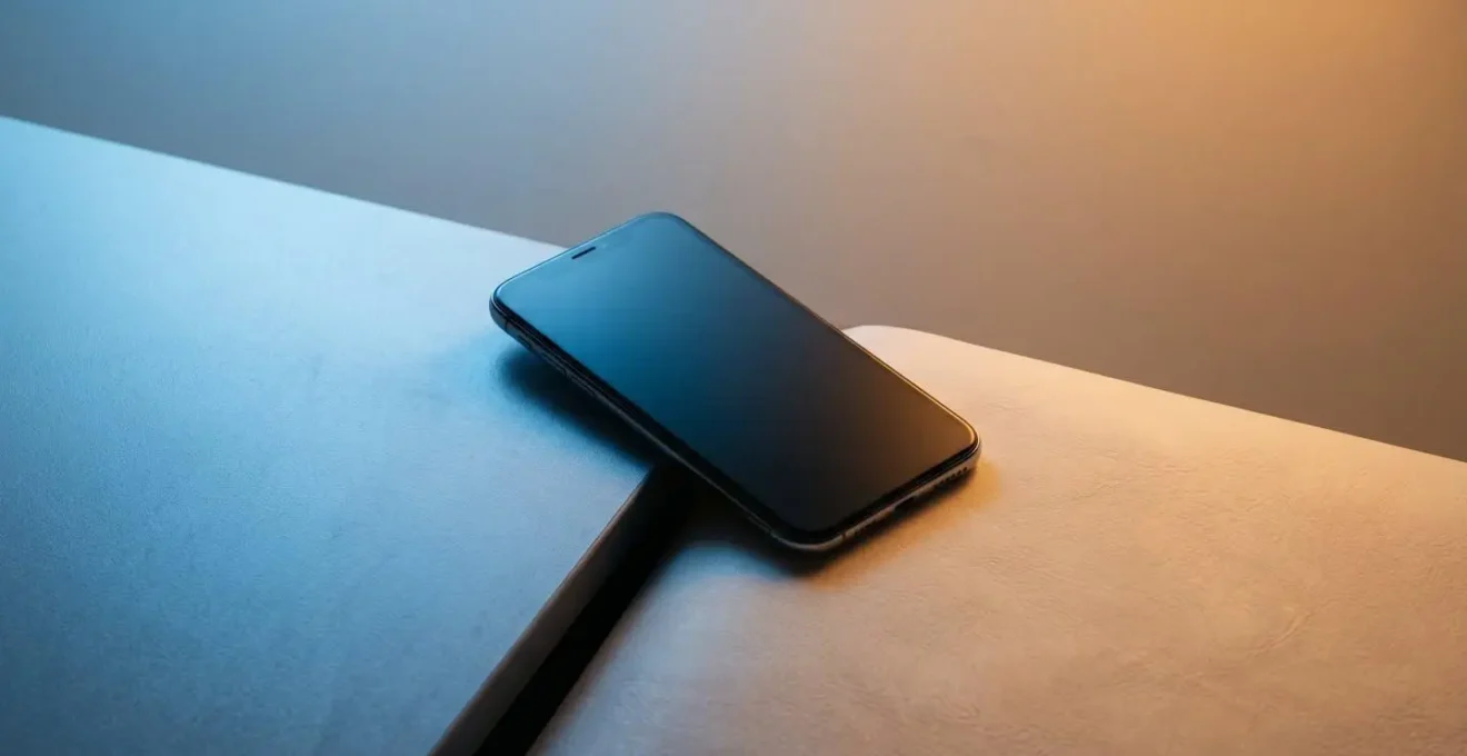 Concept visuel de la séparation entre données professionnelles et personnelles sur appareil mobile